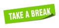 take a break sticker. Royalty Free Stock Photo