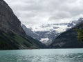 Take a breath seeing the gorgeous Lake Louise Royalty Free Stock Photo