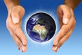 Take care your world Royalty Free Stock Photo