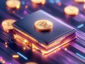 Digital Wallet Illustration Manage Your Finances with Personalized Budgeting and Secure Cryptocurrency Transactions