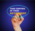 Take control of your retirement Royalty Free Stock Photo