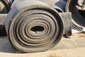 Take line black insulating rubber roller