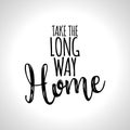 Take the long way Home Royalty Free Stock Photo