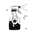 Take a look at this creatively crafted disinfectant spray icon