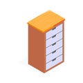 Take a look at this customizable icon of drawers in trendy design stylee