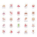 Diet Food and Drinks Flat Icons Pack