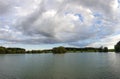 Scenic panorama view of beautiful natural landscape under a cloudy sky Royalty Free Stock Photo