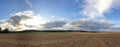 Scenic panorama view of beautiful natural landscape under a cloudy sky Royalty Free Stock Photo