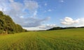 Scenic panorama view of beautiful natural landscape under a cloudy sky Royalty Free Stock Photo