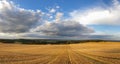 Scenic panorama view of beautiful natural landscape under a cloudy sky Royalty Free Stock Photo