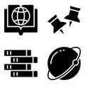 Pack of Knowledge Solid Icons