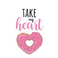 Take my heart vector February 14