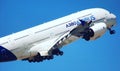 Take off airbus a380 Royalty Free Stock Photo