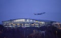 Take off at night from Heathrow airport Royalty Free Stock Photo