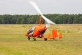 Take off of gyroplane Royalty Free Stock Photo