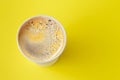 Take-out coffee Americano in opened thermo cup Royalty Free Stock Photo