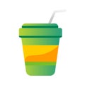 Take out drink cup vector illustration.