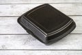 Take Out Food Box or Styrofoam Container. Disposable lunch box food container Royalty Free Stock Photo