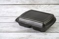 Take Out Food Box or Styrofoam Container. Disposable lunch box food container Royalty Free Stock Photo