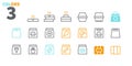 Take Out UI Pixel Perfect Well-crafted Vector Thin Line Icons 48x48 Ready for 24x24 Grid for Web Graphics and Apps with Royalty Free Stock Photo