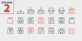 Take Out UI Pixel Perfect Well-crafted Vector Thin Line Icons 48x48 Ready for 24x24 Grid for Web Graphics and Apps with Royalty Free Stock Photo