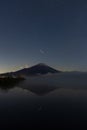 Mount Fuji under the stars Royalty Free Stock Photo