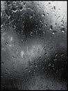 Heavy rain outside. Royalty Free Stock Photo
