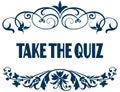 TAKE THE QUIZ blue text frames.