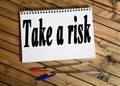 Take a risk word