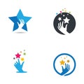 Take a star logo vector icon Royalty Free Stock Photo