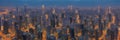 An aerial view of Bangkok, Thailand, showing Thai towers and modern buildings