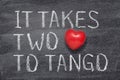 Take two two tango heart Royalty Free Stock Photo