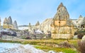 The crack in rock, Goreme, Cappadocia, Turkey Royalty Free Stock Photo