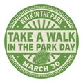 Take a Walk in the Park Day stamp