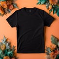 Take your brand to new heights with unique t-shirt mockup Royalty Free Stock Photo