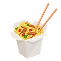 Takeaway carton wok box