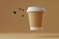 Takeaway coffee cup Royalty Free Stock Photo