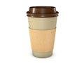 Takeaway Coffee Cup With Lid Isolated