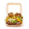 Takeaway doner kebab