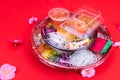 Takeaway pack of Yee Sang or Yusheng for convenience Royalty Free Stock Photo