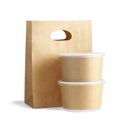 Takeaway Paper Bag and Containers