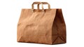 Takeaway paper bag standing open, kraft paper Royalty Free Stock Photo