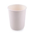 Takeaway White paper coffee cup isolated on a white background. Royalty Free Stock Photo