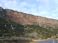 Rock Formation on the highway to Devils Tower Wyoming Royalty Free Stock Photo