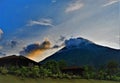 Sunset at Arenal Volcano, Costa Rica. Royalty Free Stock Photo