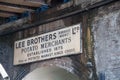 Old sign of Lee Brothers on Borough Market Royalty Free Stock Photo