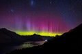 Aurora australis in New Zealand