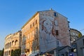 Old and new in Pula, Croatia.