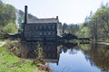 Symmetrical reflections at Gibson Mill, Hardcastle Craggs.