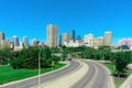 Panoramic view of downtown Edmonton, Alberta, Canada